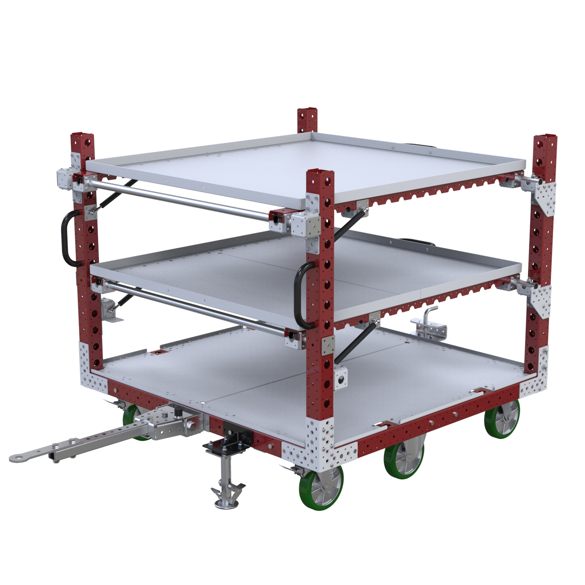 Carro con repisas para marco en B - 1330 x 1400 mm