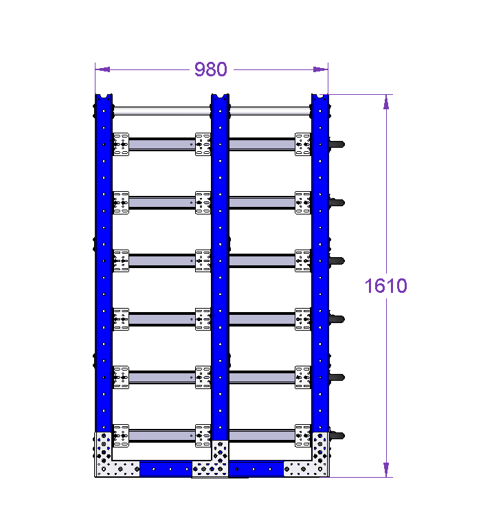 Telescopic Shelf Rack – 980 x 700 mm