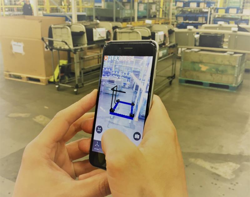 Augmented reality app with FlexQube
