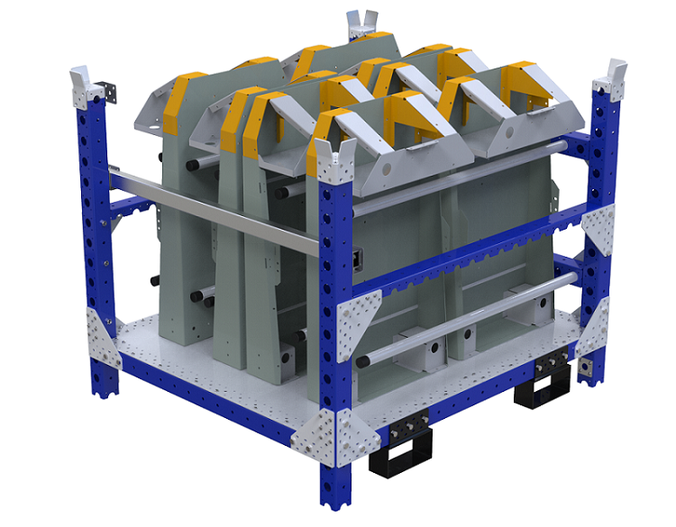 Modular & industrial material handling cart by FlexQube