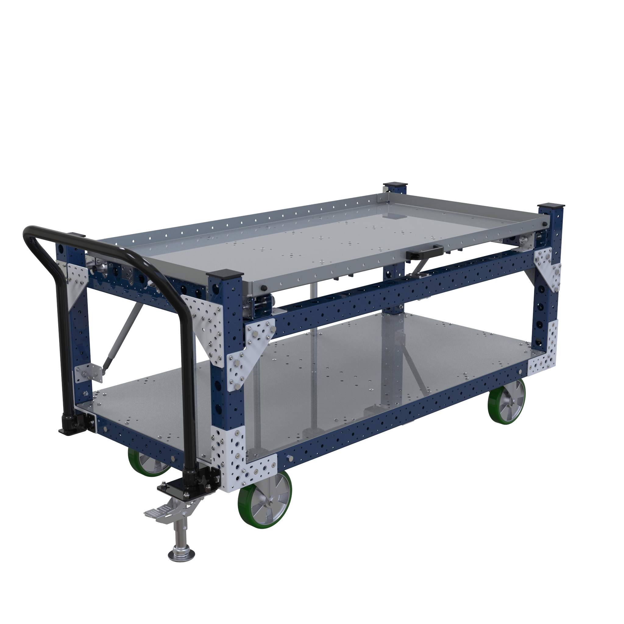 Carro con repisas abatibles - 1680 x 840 mm