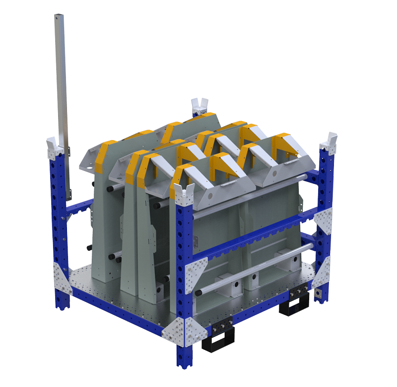 Modular & industrial material handling cart by FlexQube