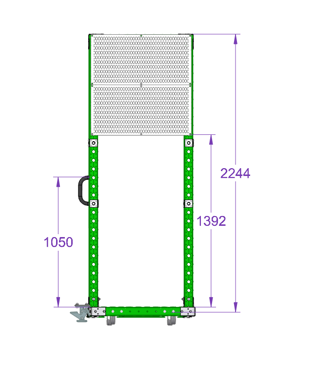 Shadowboard-Wagen – 980 × 840 mm