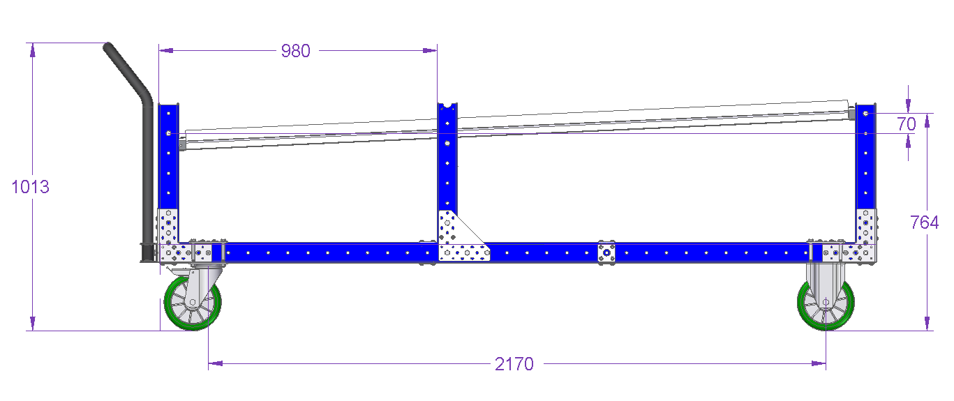 Flow Rack – 2520 x 630 mm