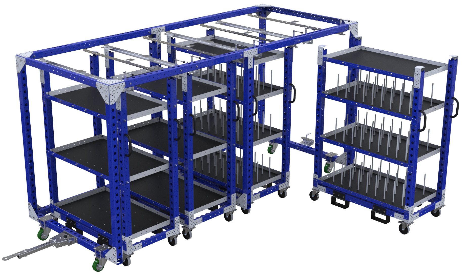 Daughter Shelf Cart w. Dividers – 700 x 1330 mm