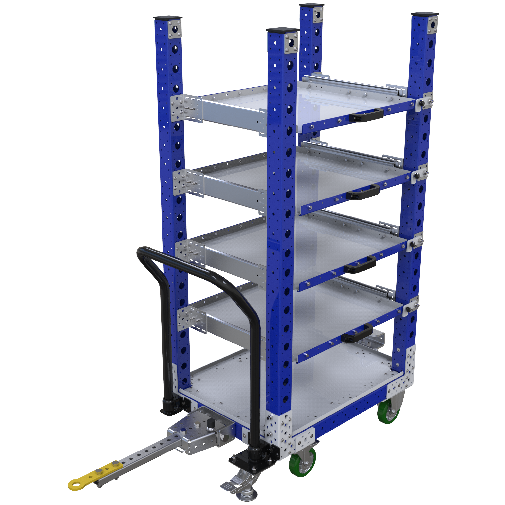 Carro con repisas extensibles - 630 x 840 mm
