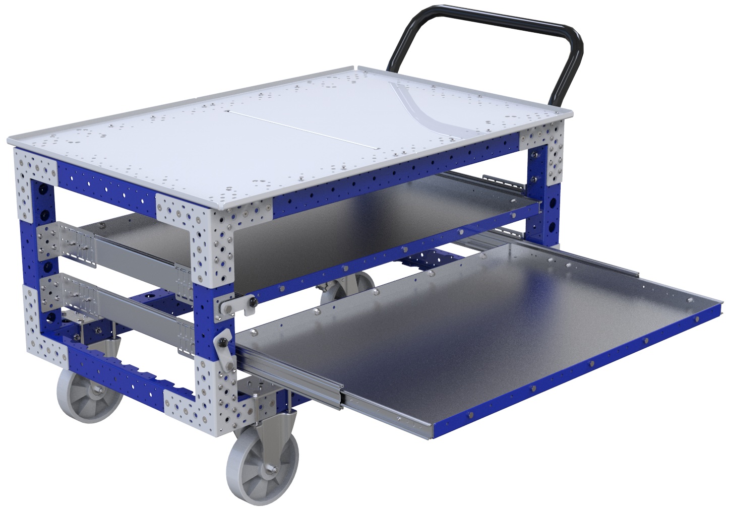 Extendable shelf cart – 770 x 1260 mm