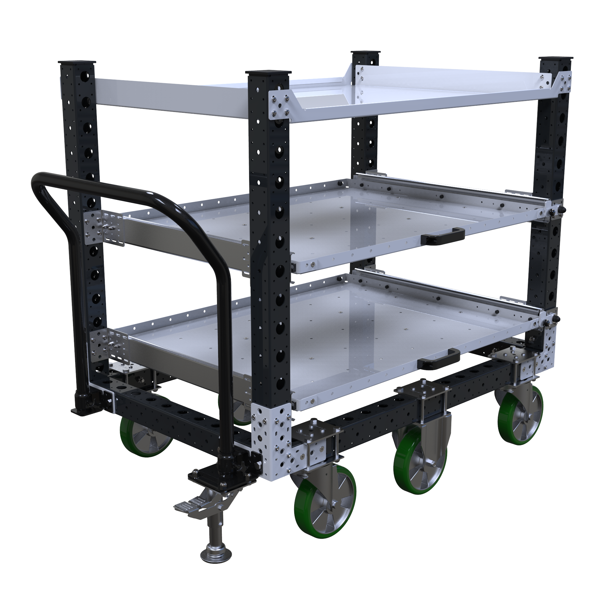 Carro con repisas - 1260 x 840 mm