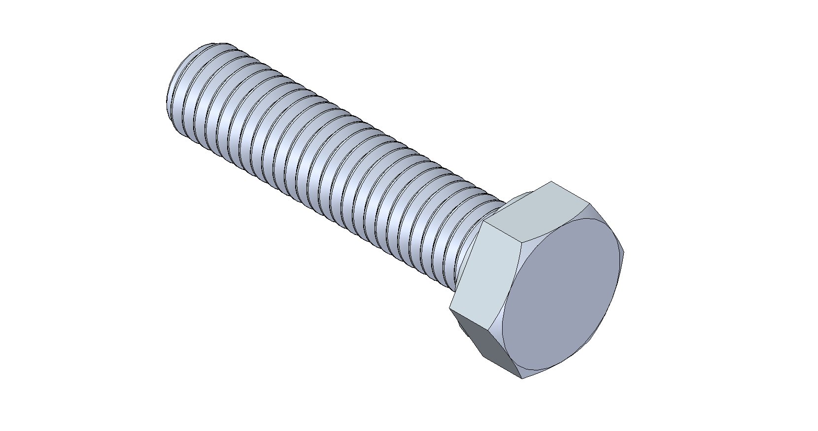 M8 x 35 mm Hex Head Fully Threaded