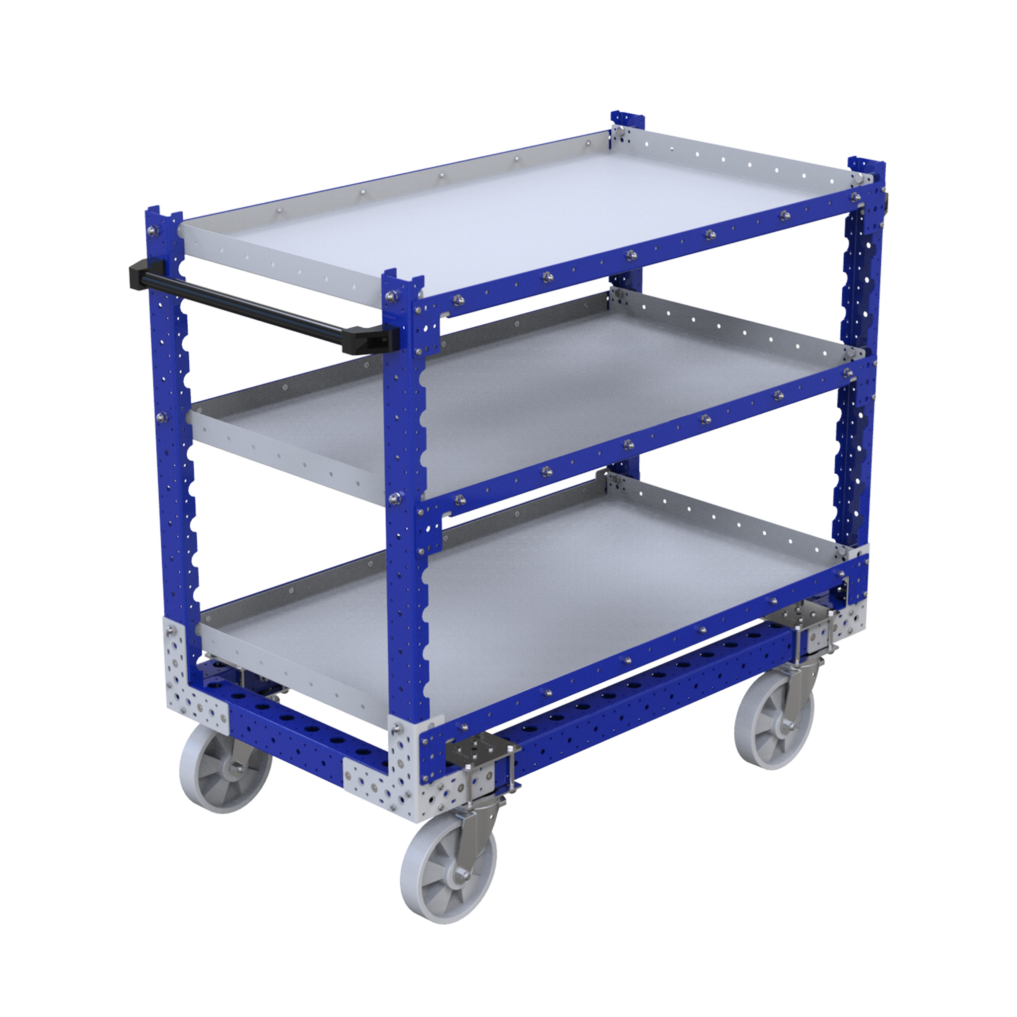 Carro con repisas planas - 700 x 1260 mm