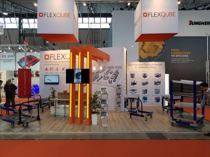 FlexQubes Abschluss der LogiMAT 2018!