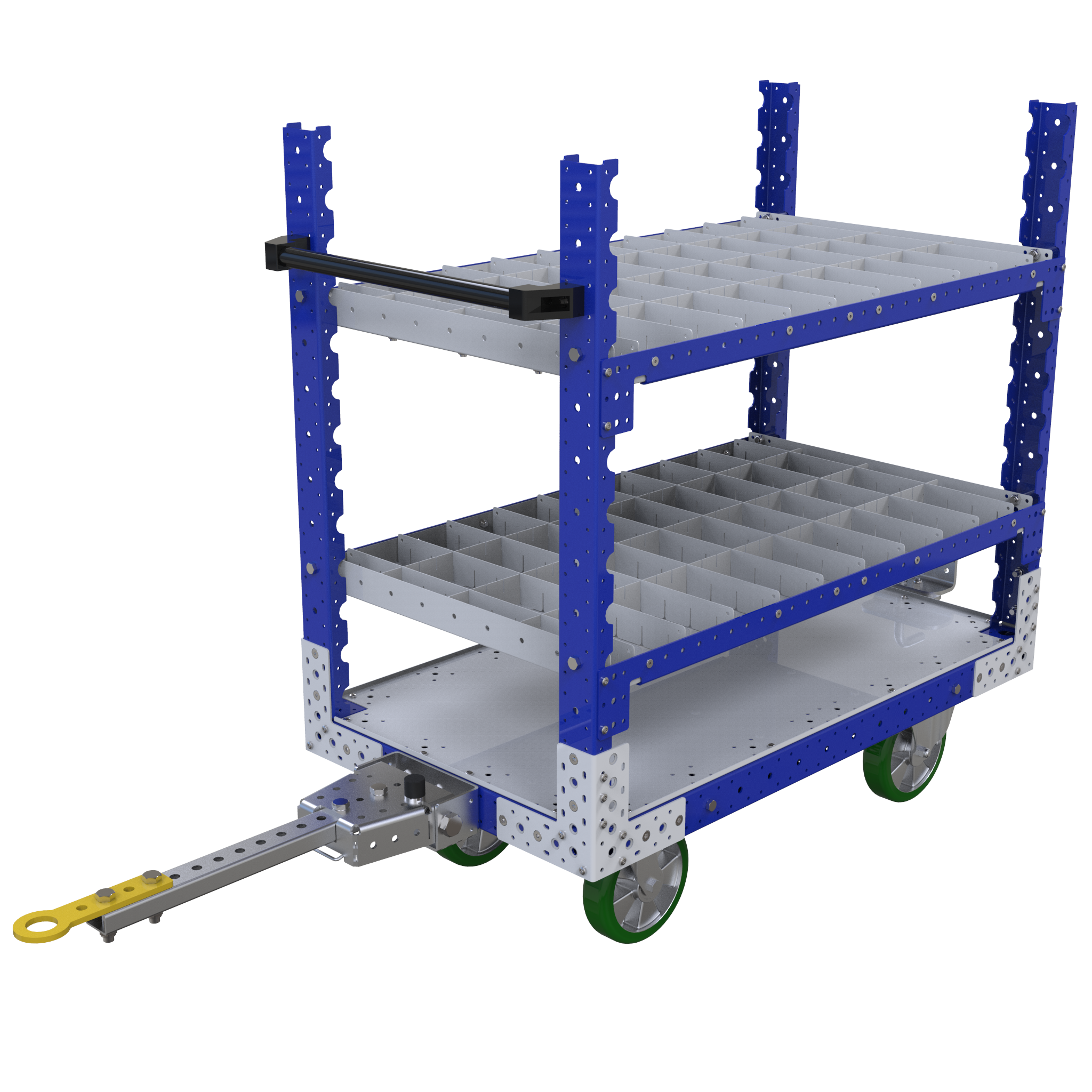 Carro remolcador con repisas - 630 x 1120 mm