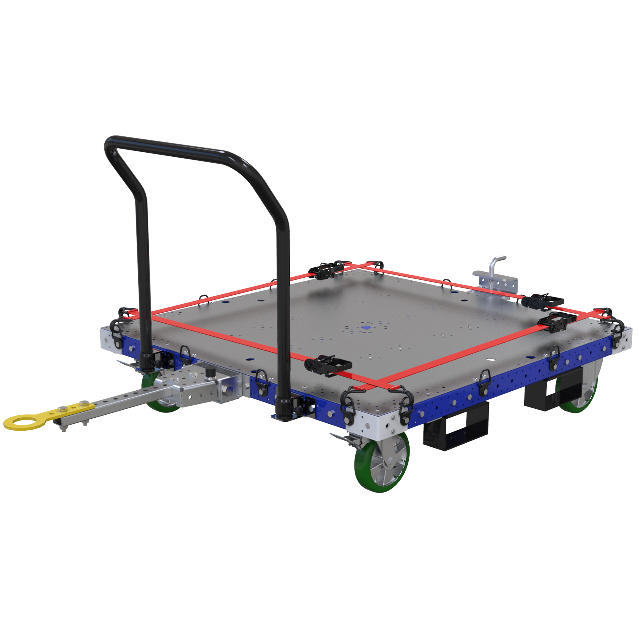 Tugger Cart w. Straps - 1260 x 1260 mm 