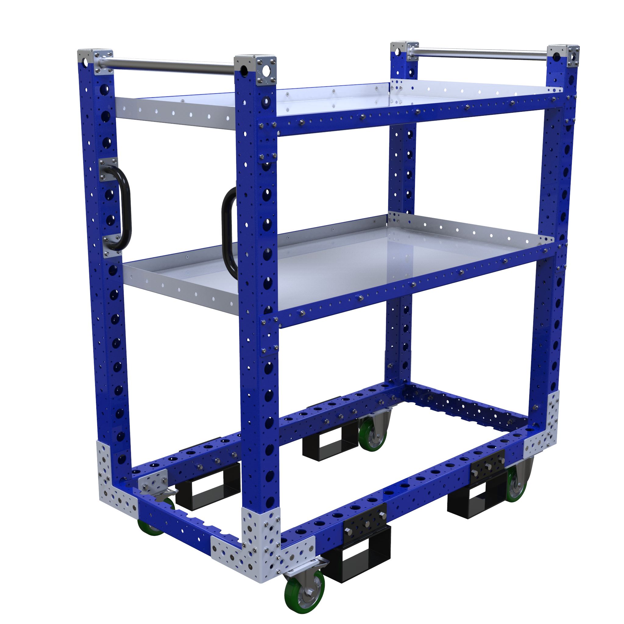 Carro con repisas planas - 1330 x 700 mm