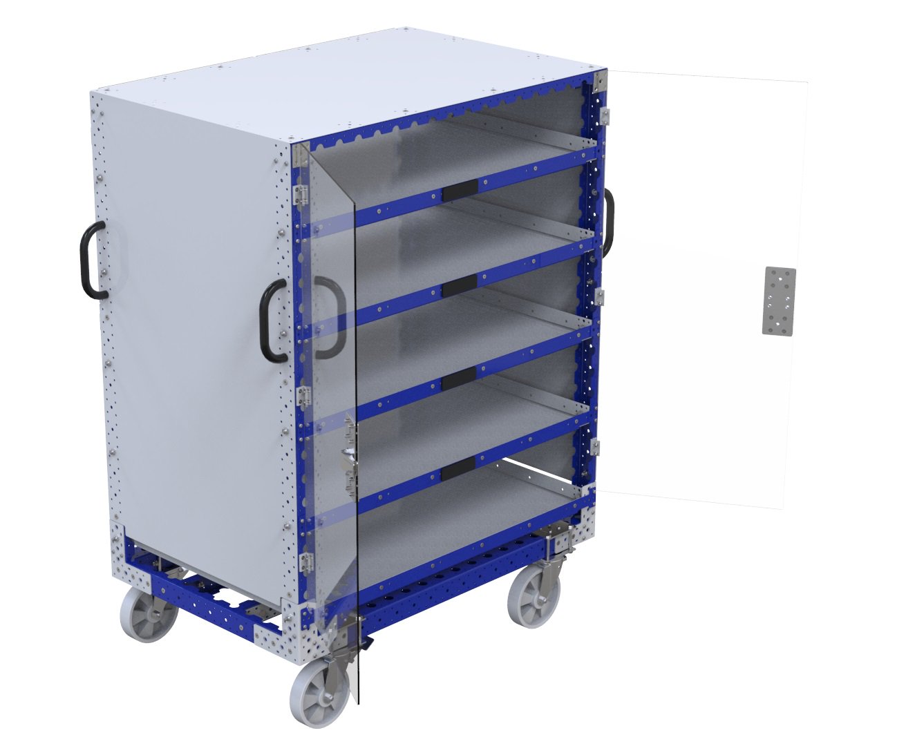 Modular & industrial material handling cart by FlexQube