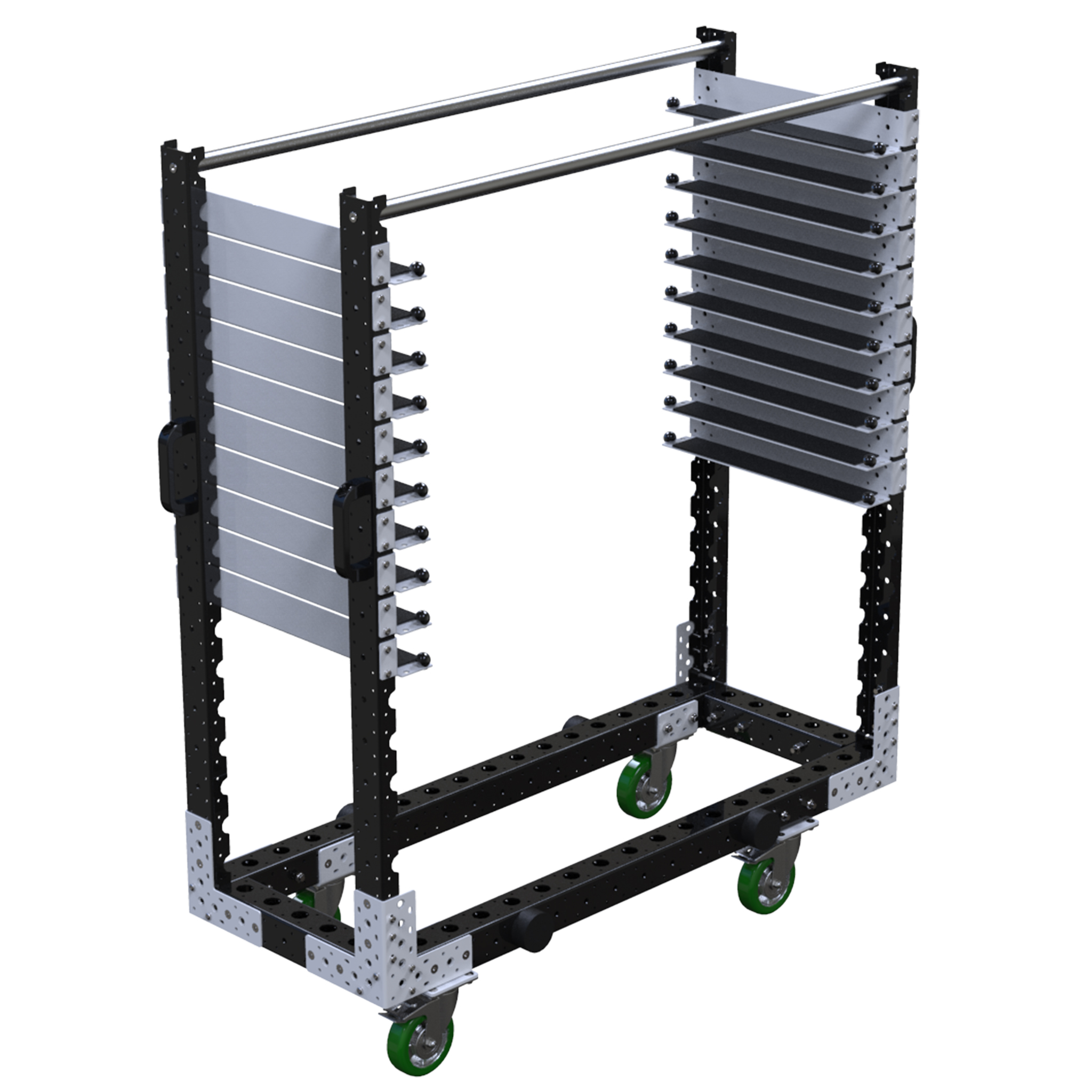 Carro con repisas - 490 x 1260 mm