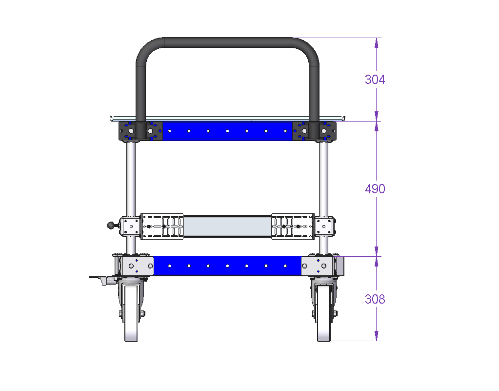 High Pallet Cart With Extra Tray
