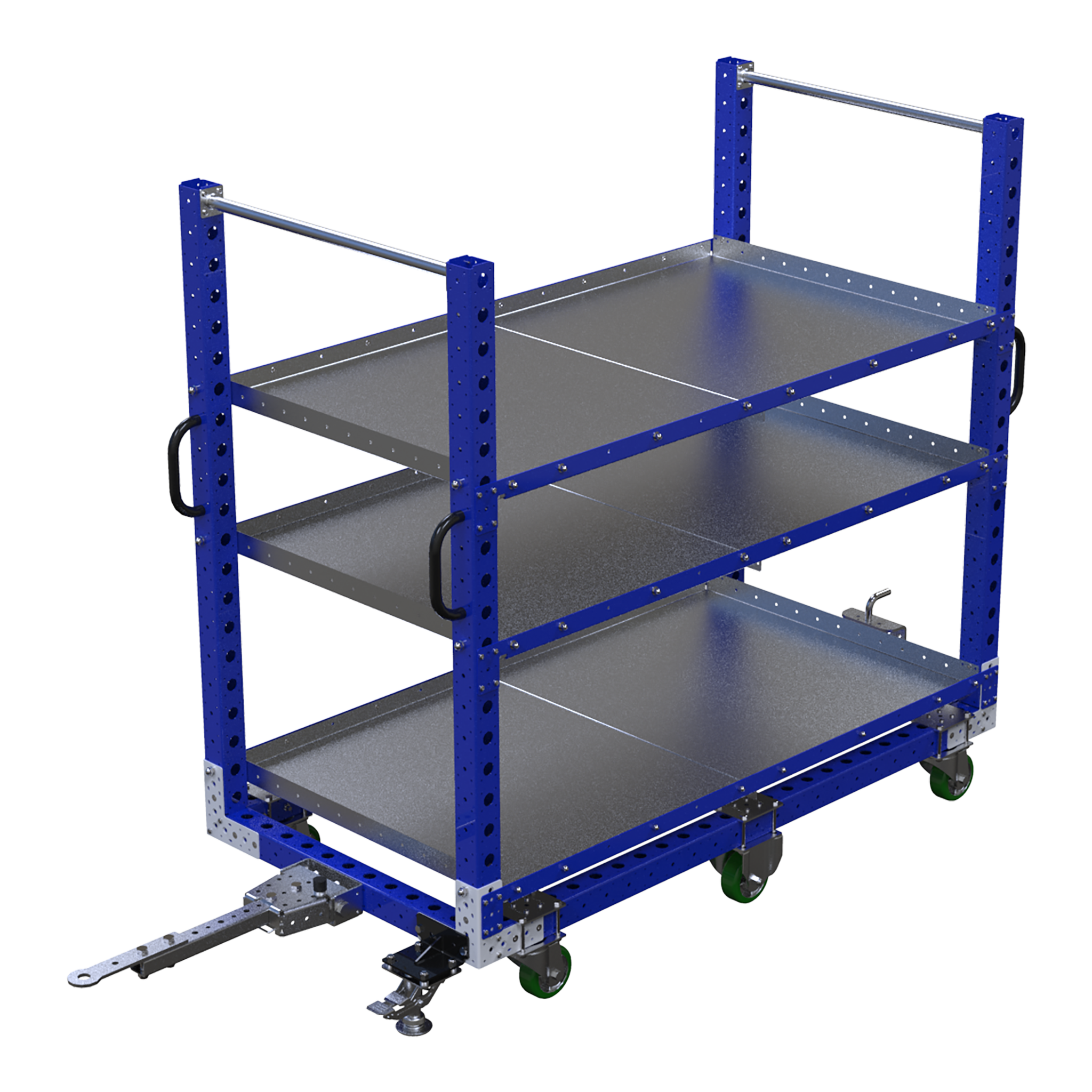 Carro con repisas planas - 910 x 1750 mm