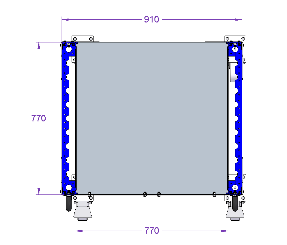 E-Frame Compatible Shelf Cart for Totes and Bins