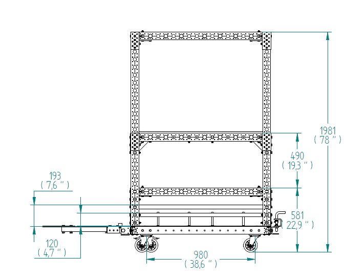 Transfer Cart - 1330 x 1260 mm