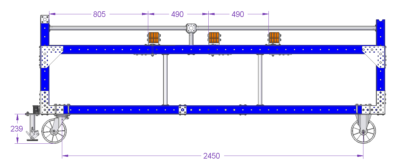 Zylinderwagen – 2800 × 840 mm