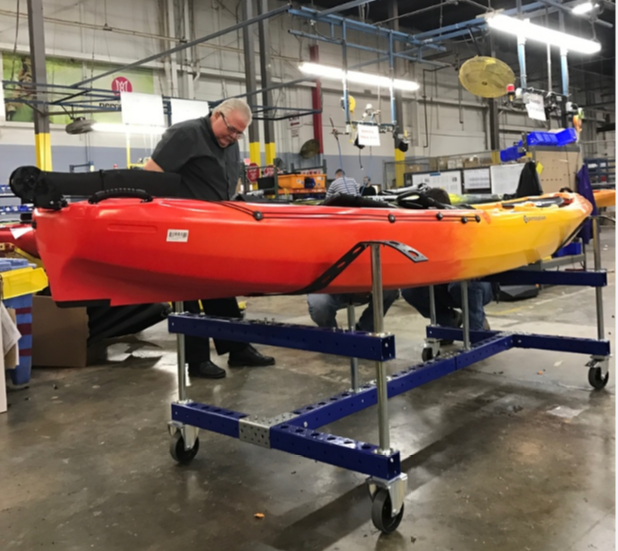 Improving ergonomics and material flow at Confluence Outdoor in South Carolina