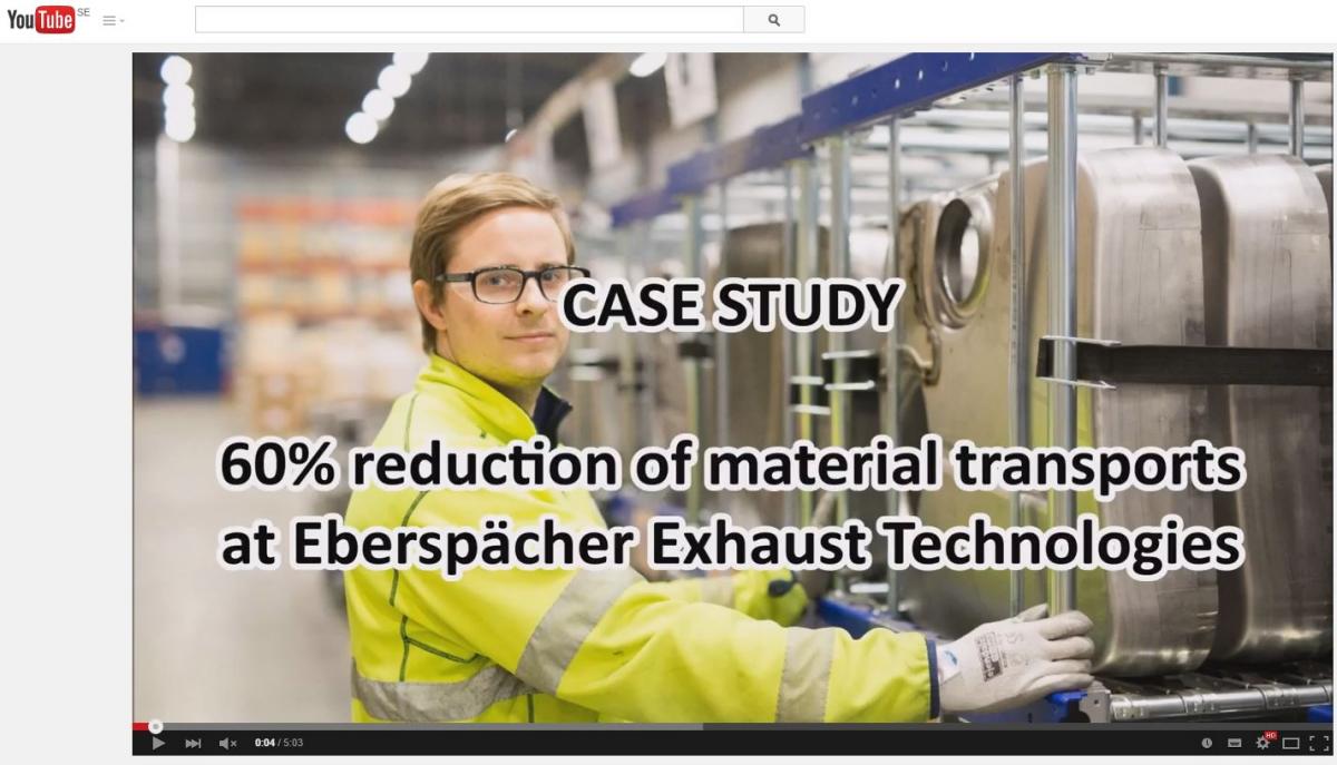 Olvídese de las carretillas elevadoras con FlexQube - Case at Eberspaecher Exhaust Technology