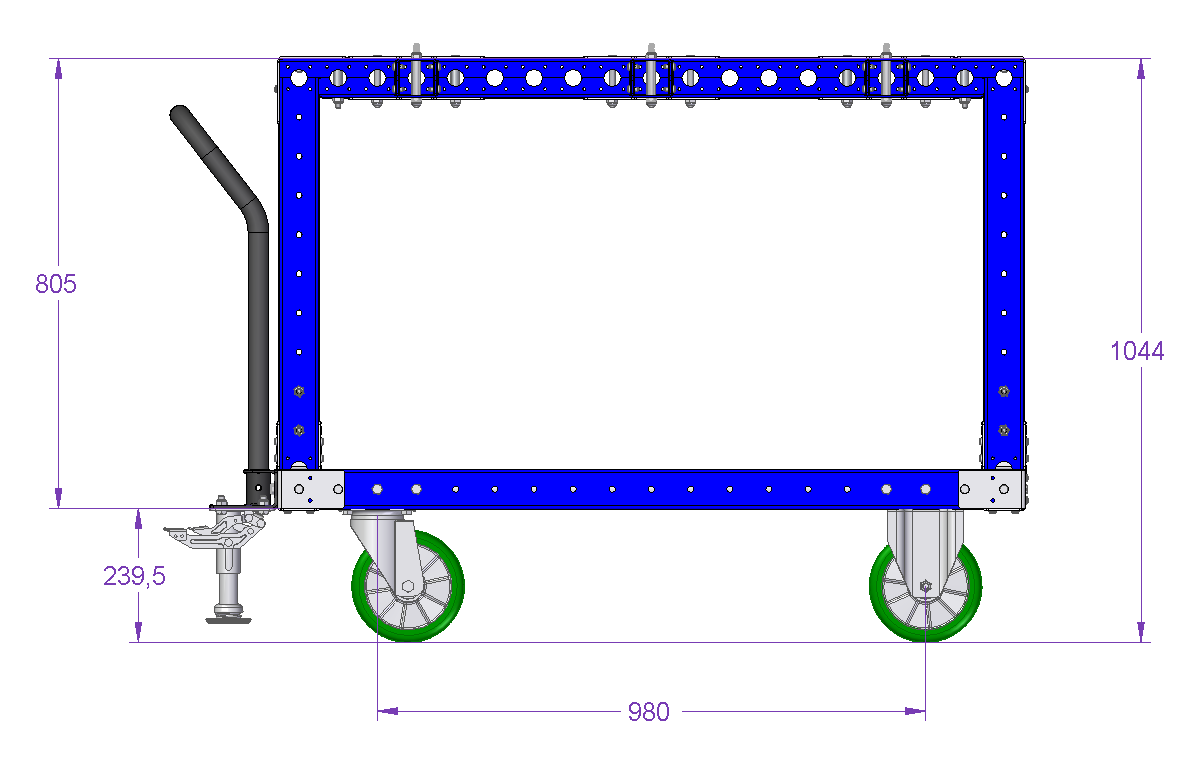 Drahtspulenwagen – 1330 × 980 mm