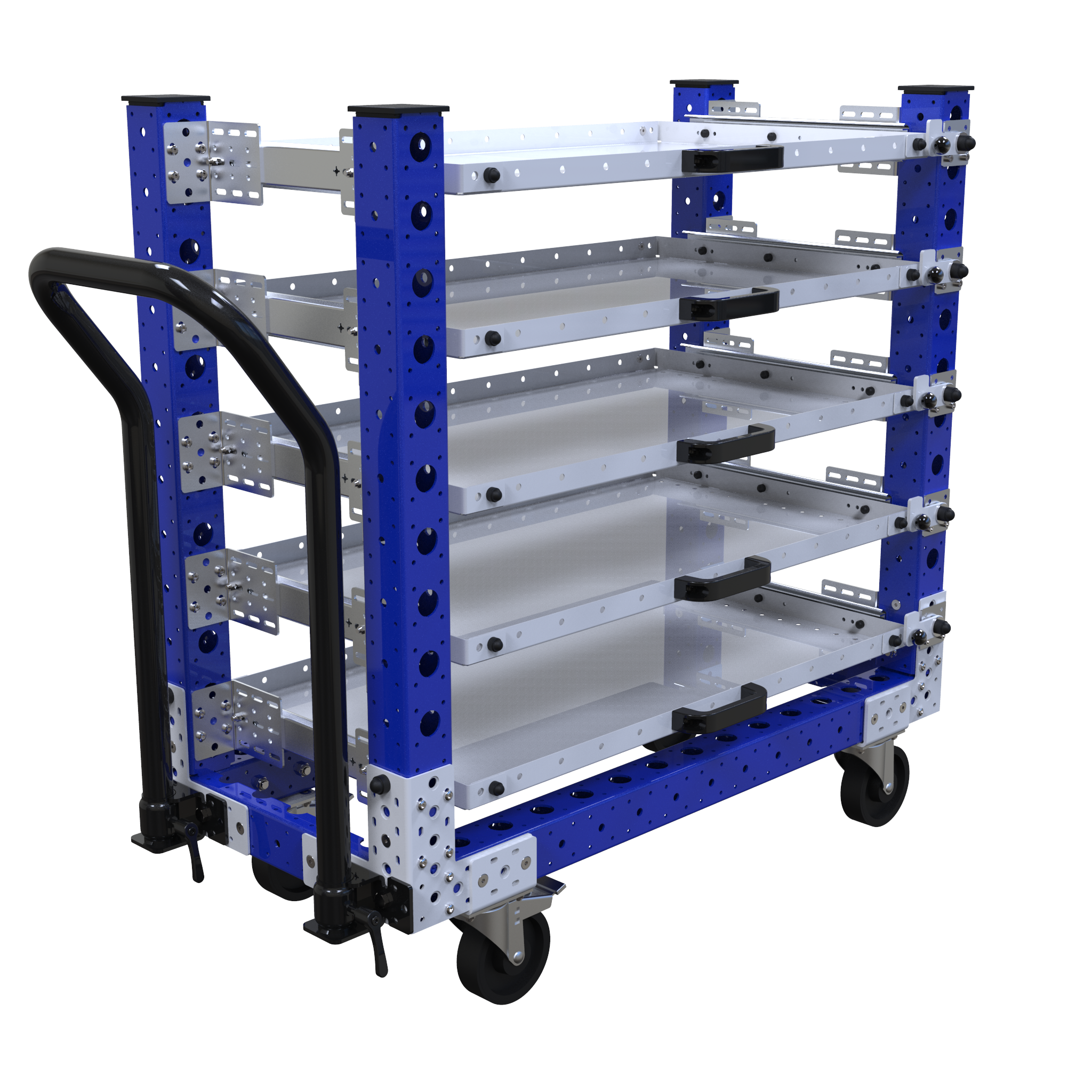 Carro con estante extensible – 1050 x 490 mm