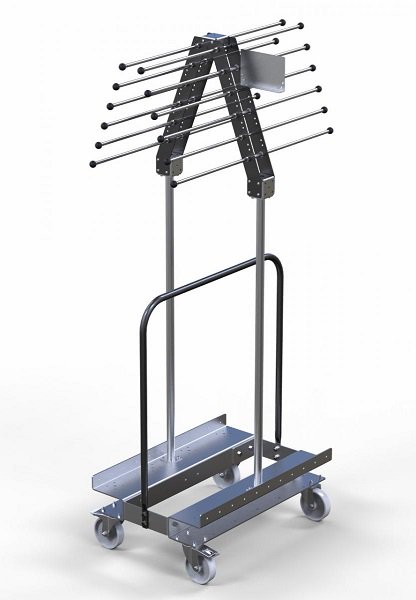 Carrito kit FlexQube para colgar materiales ligeros