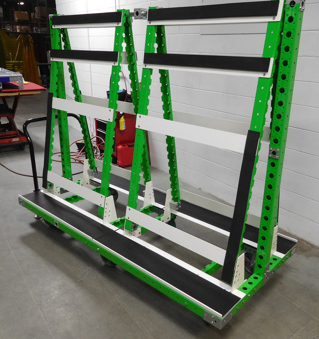 Modular & industrial material handling cart by FlexQube