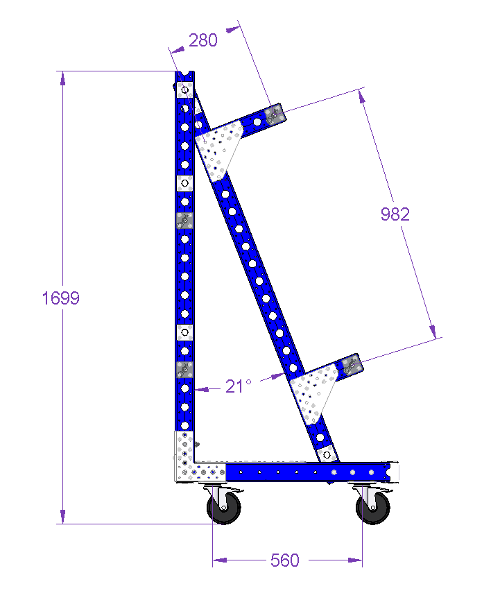 Carrito con Carrete - 840 x 1190 mm