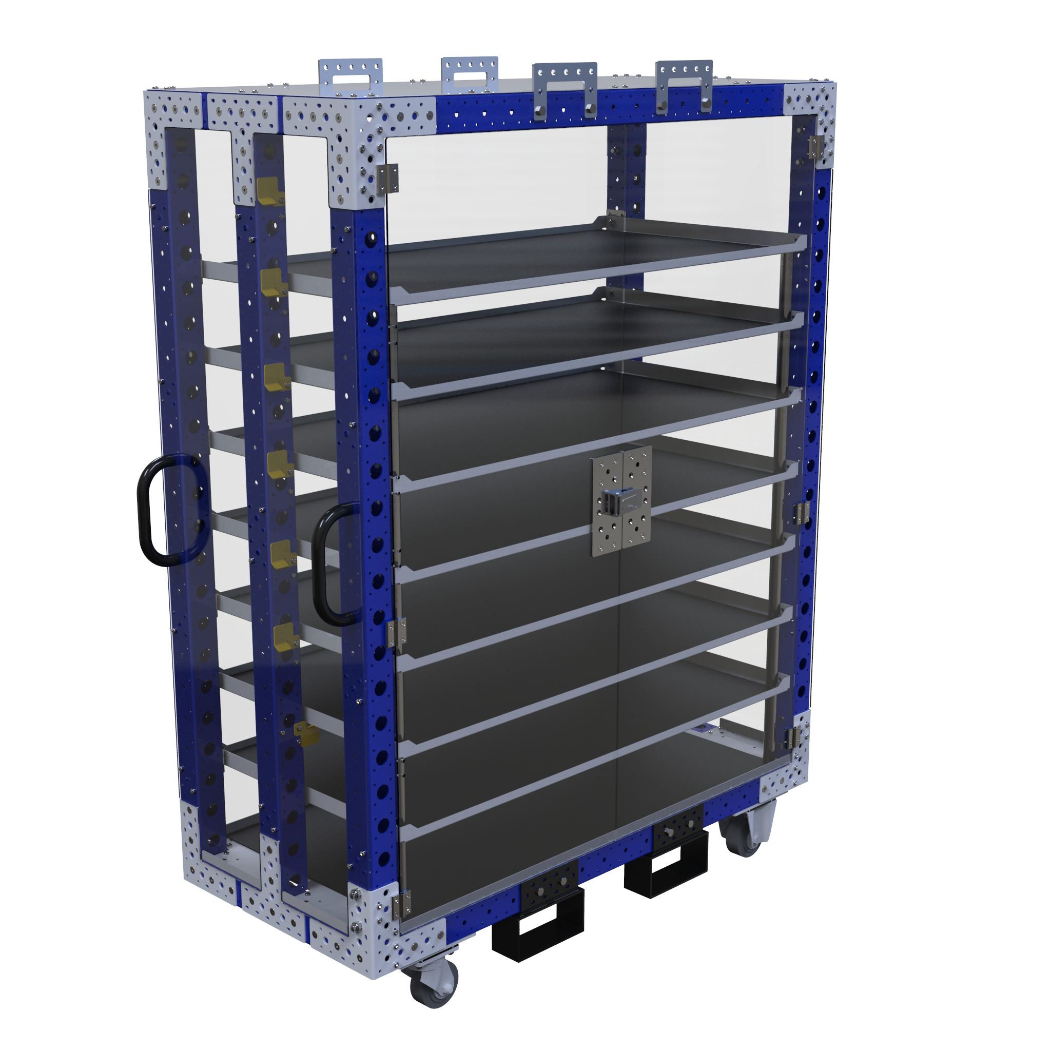 Carro con repisas abatibles - 1400 x 630 mm