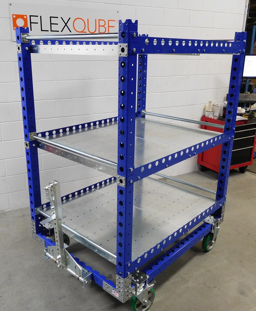 Carrito con repisa plana 55 x 41 pulgadas