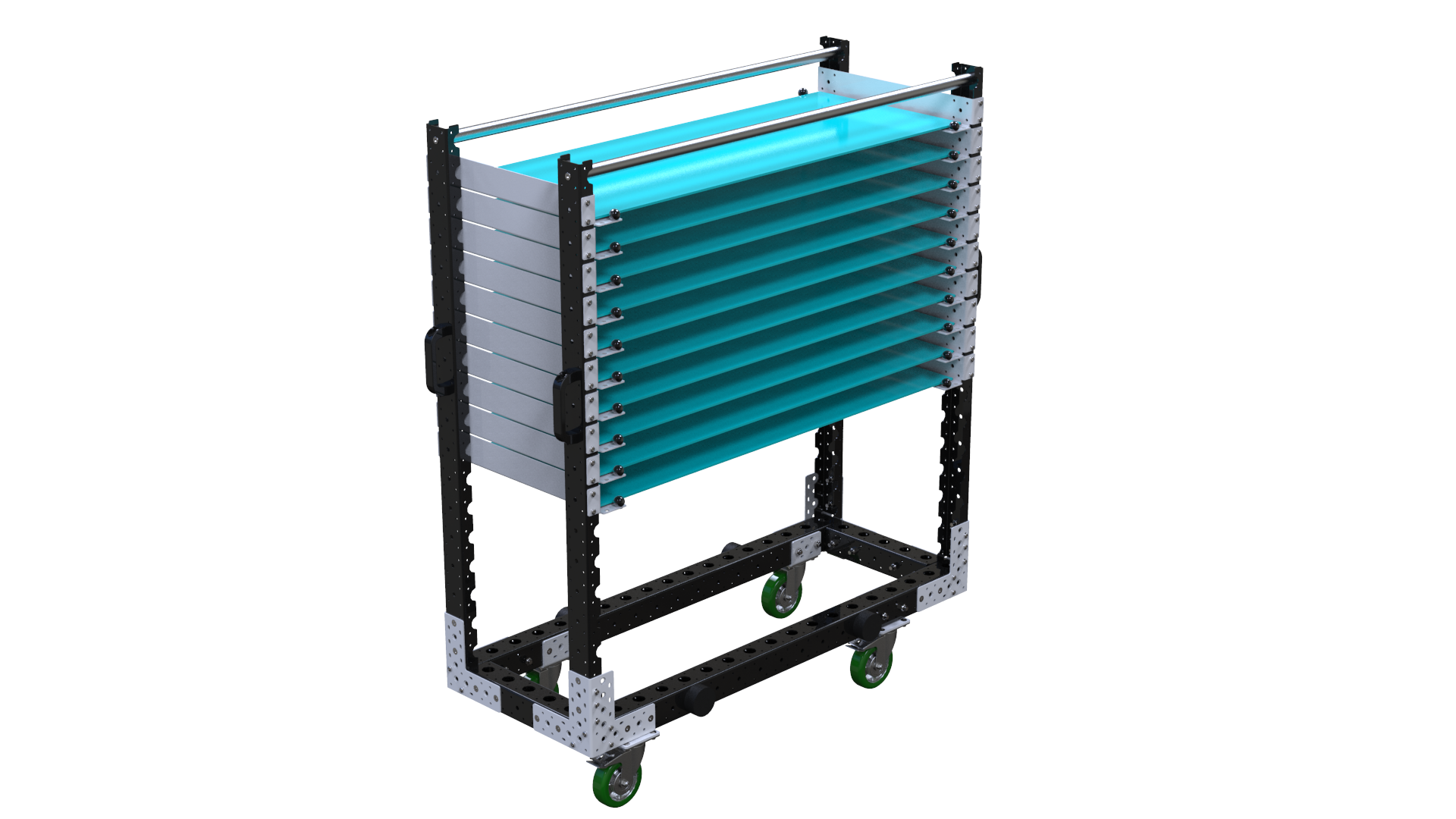 Carro con repisas - 490 x 1260 mm