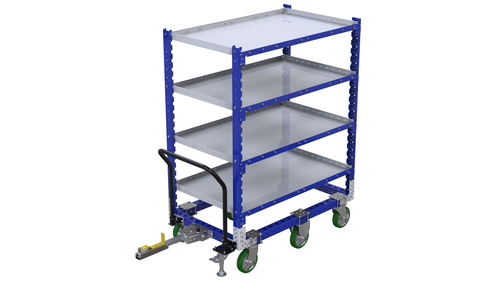 Flat shelf cart designed by FlexQube