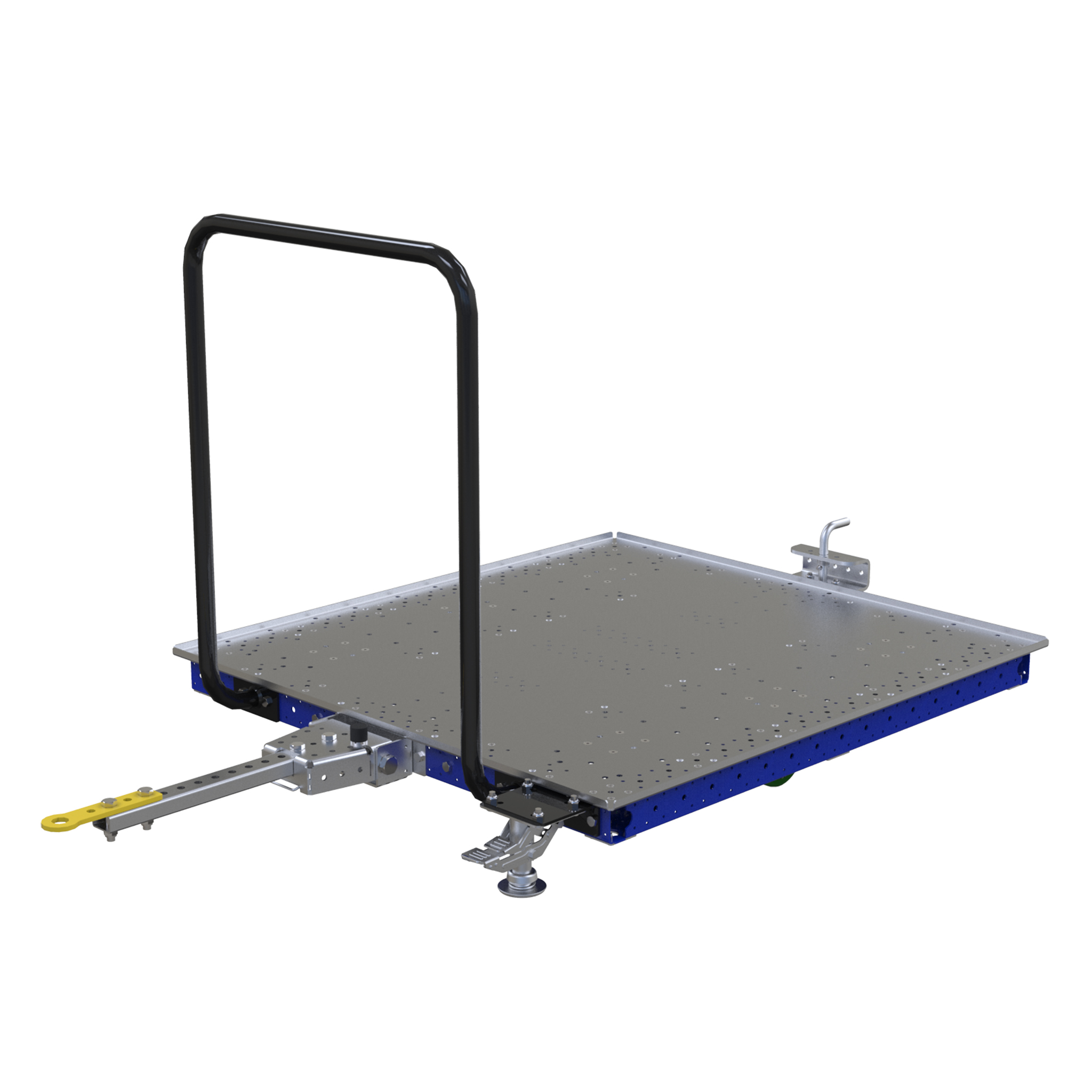 Low Tugger Cart w. Deck - 1160 x 1240 mm