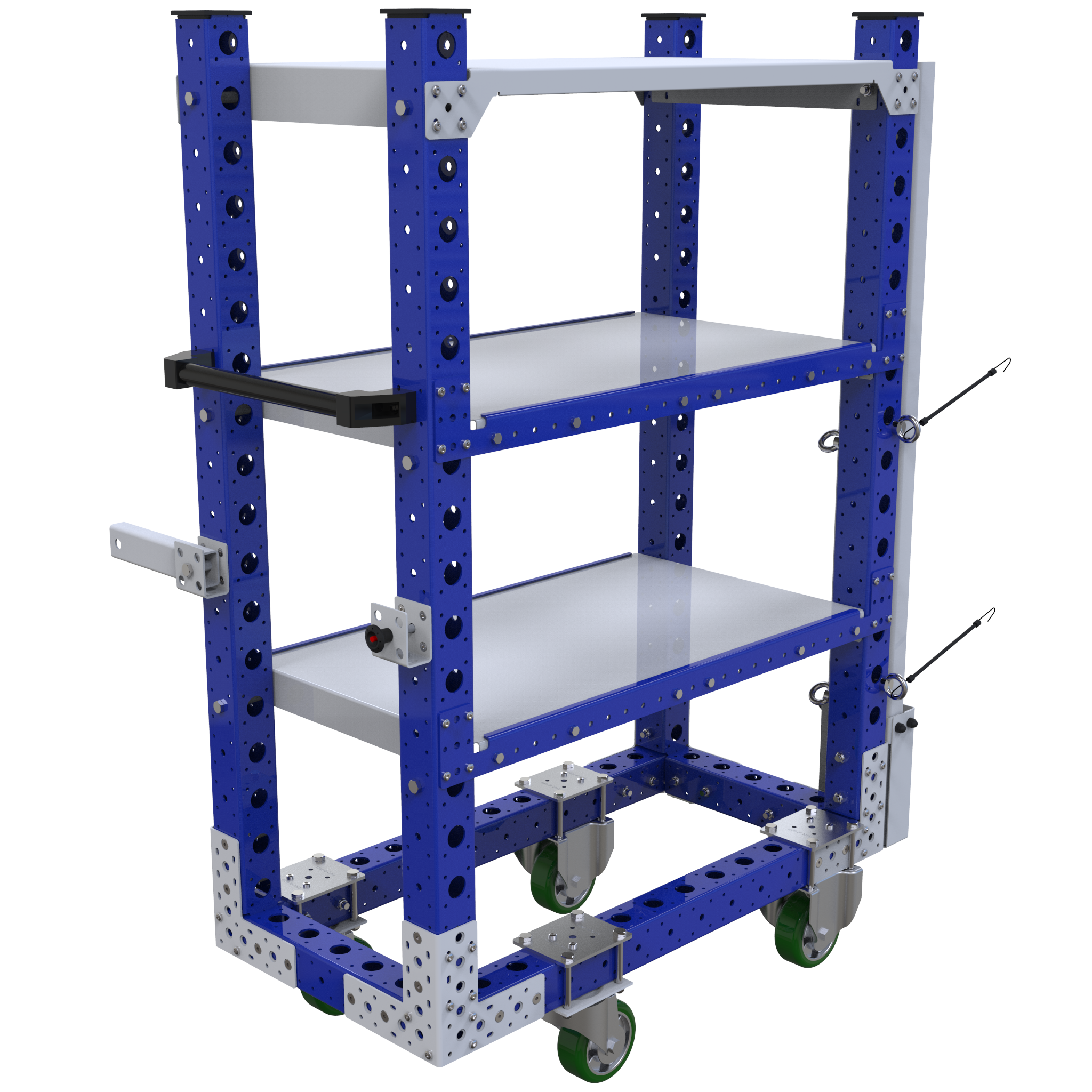 Carro con repisas planas - 980 x 490 mm