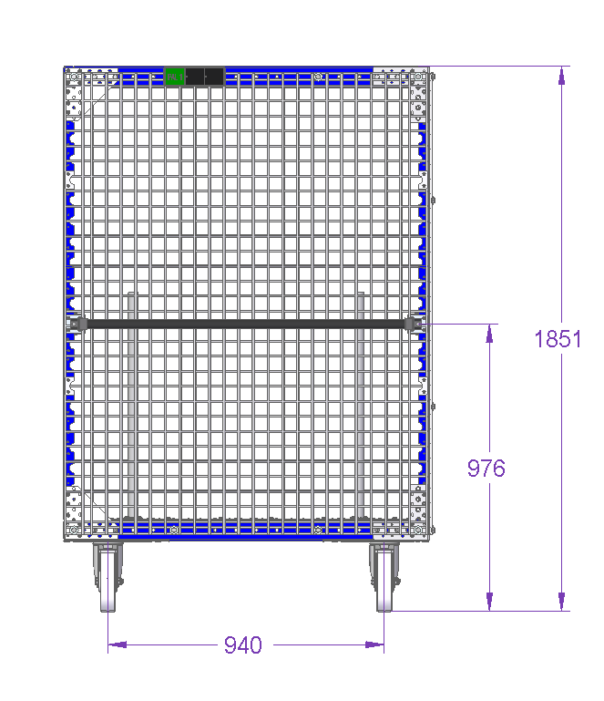 Kit-Wagen für Kartons – 1240 × 820 mm