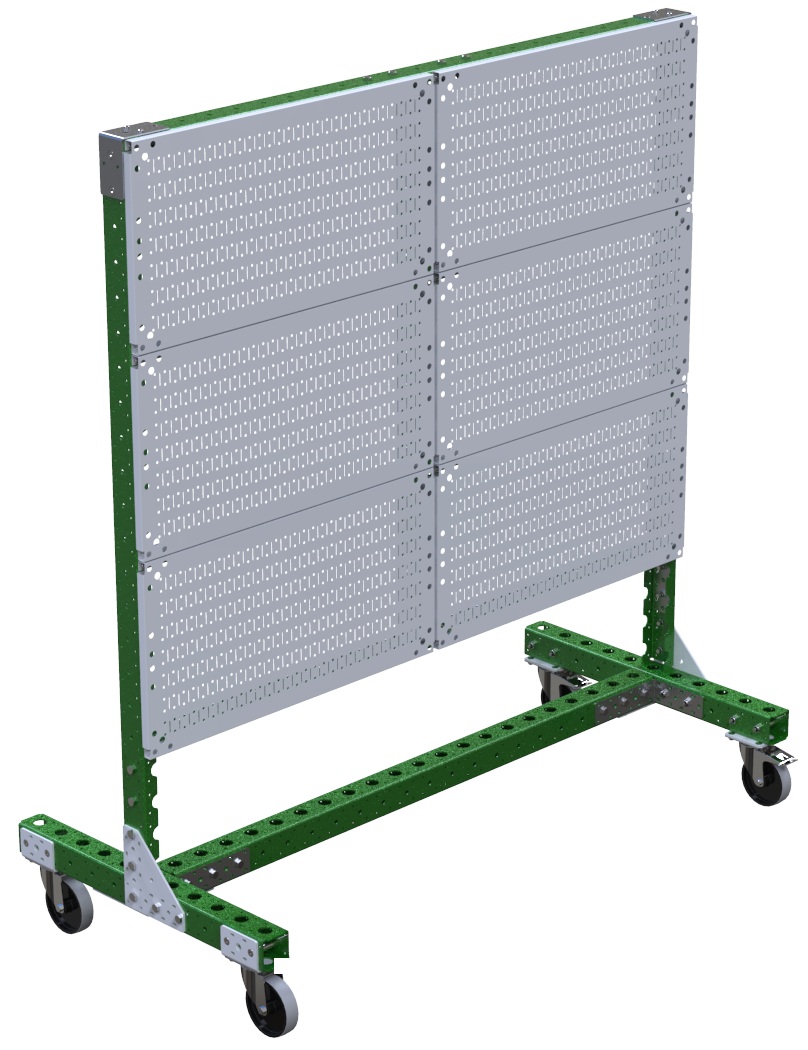 Modular & industrial material handling shadow board cart by FlexQube