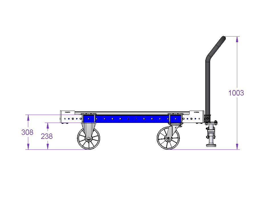 Flat Deck Cart 1260 x 630 mm