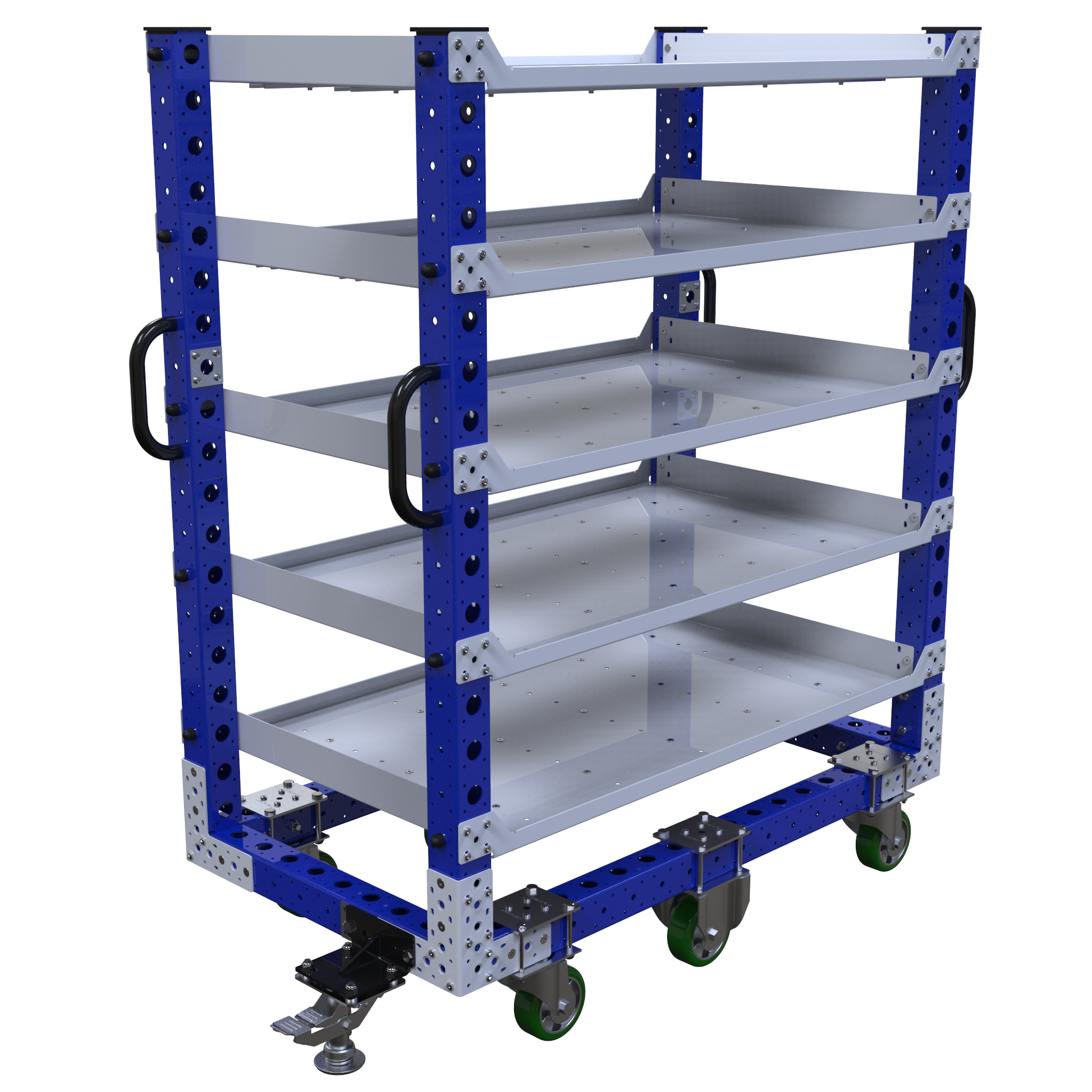 Carro con estante plano - 1260 x 700 mm