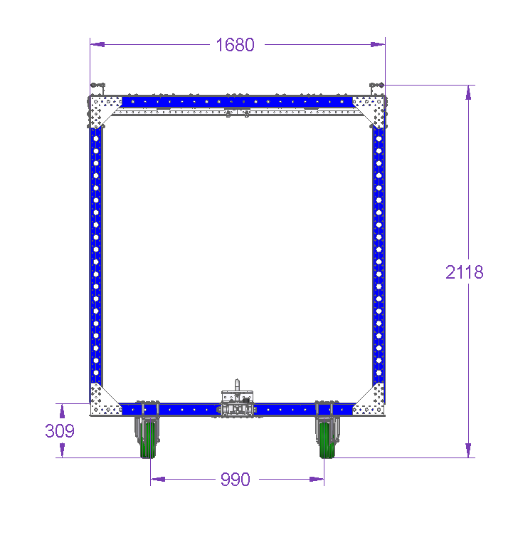 Mother cart 2 in 1 – 1680 x 1610 mm