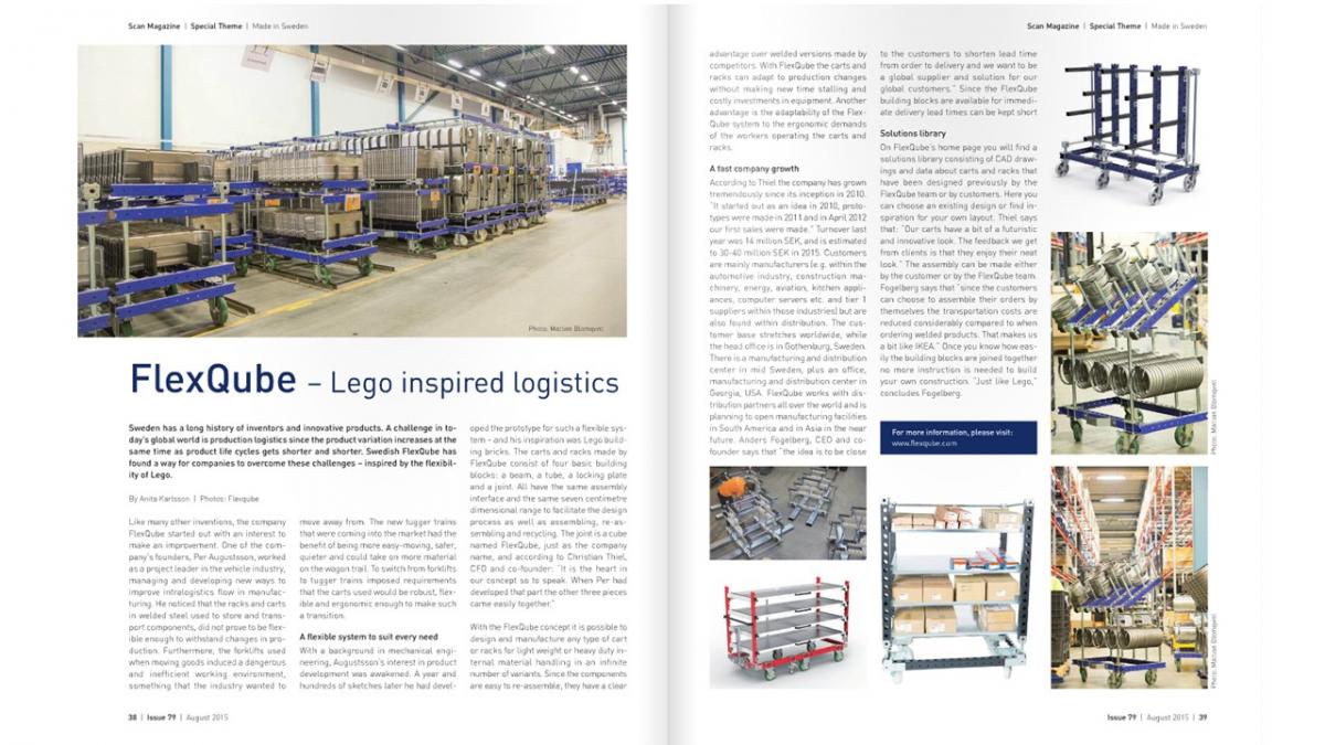 FlexQube in Scan Magazine, August edition!