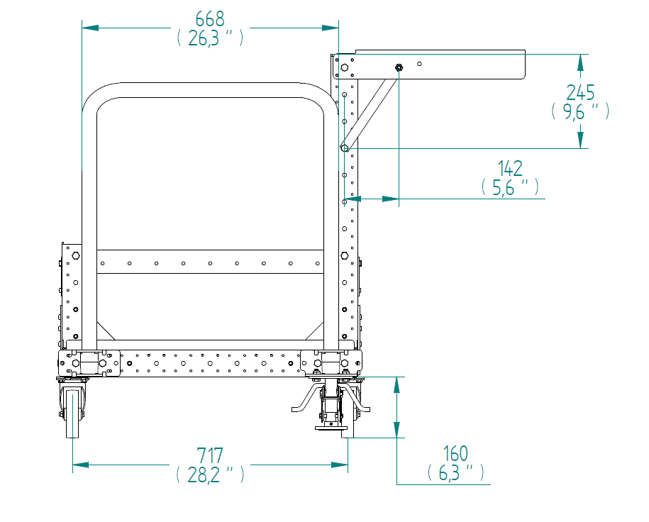Regalwagen – 770 × 1050 mm