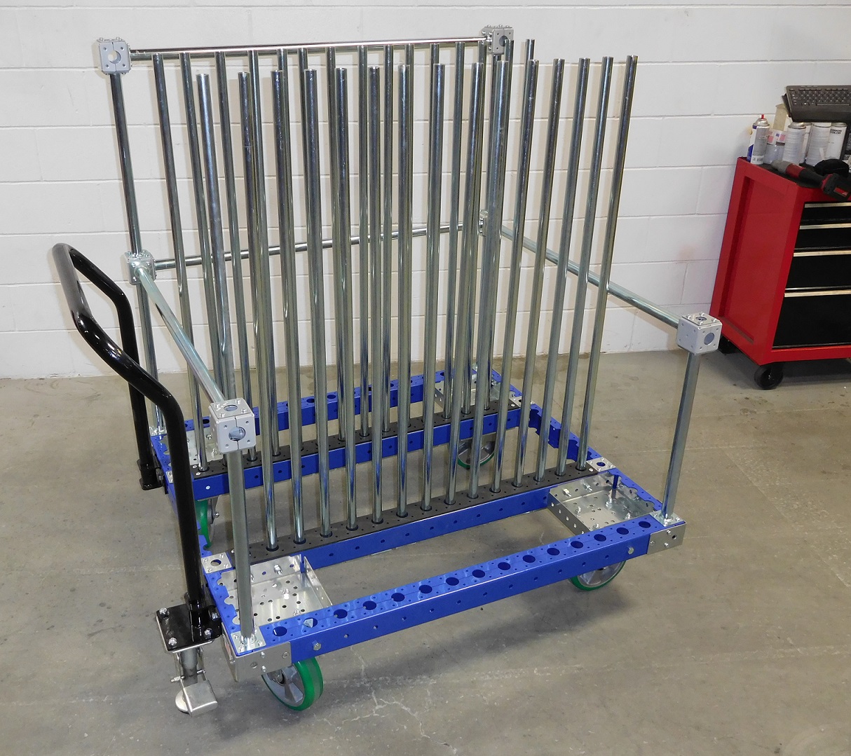 Modular & industrial material handling cart by FlexQube
