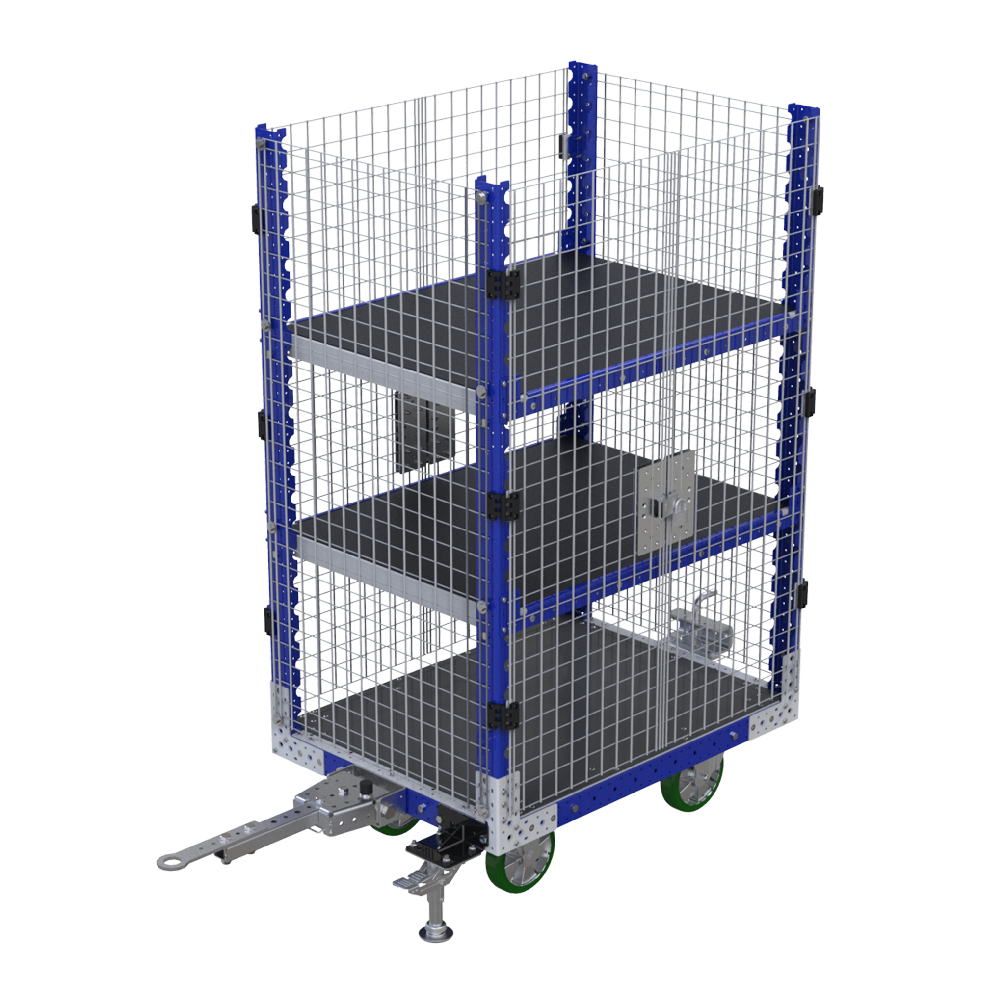 Carro remolcador con repisas - 770 x 1050 mm
