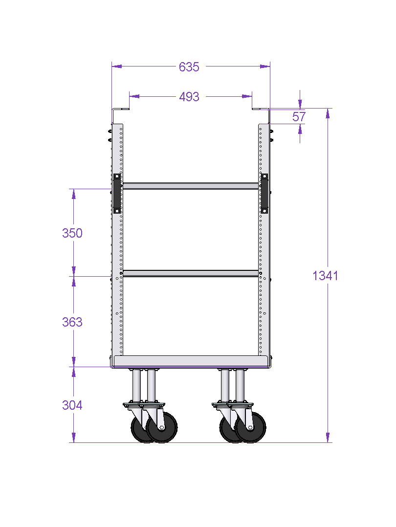 Small Cart with Shelves and Handles – Daughter Cart