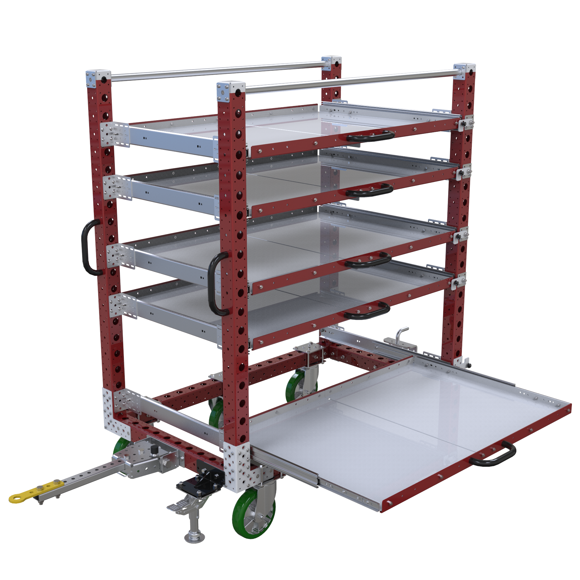 Carro remolcador con repisas - 840 x 1400 mm
