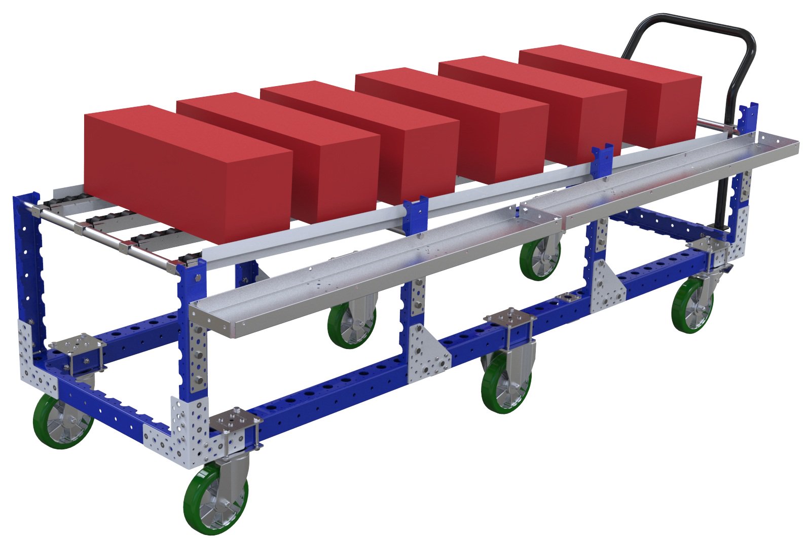 Modular & industrial material handling cart by FlexQube